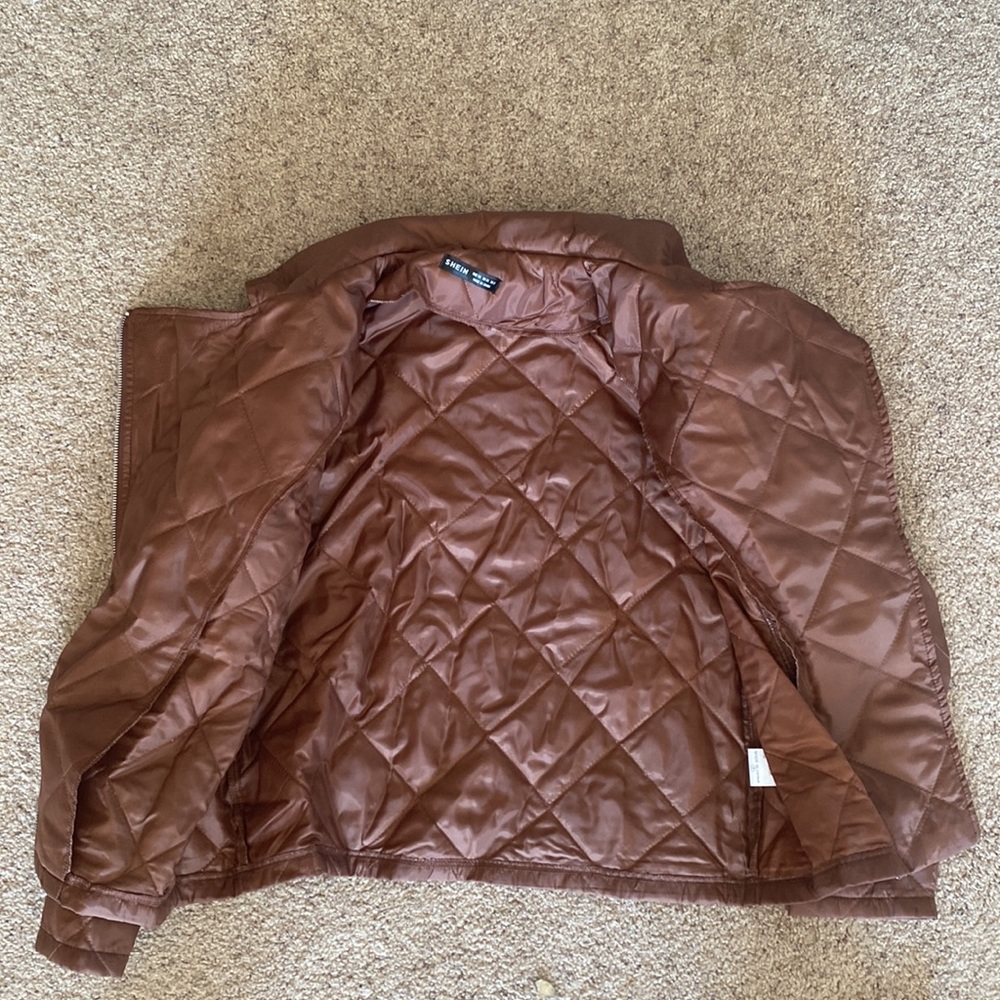 Brown Polyester Jacket - Picture 2 of 2